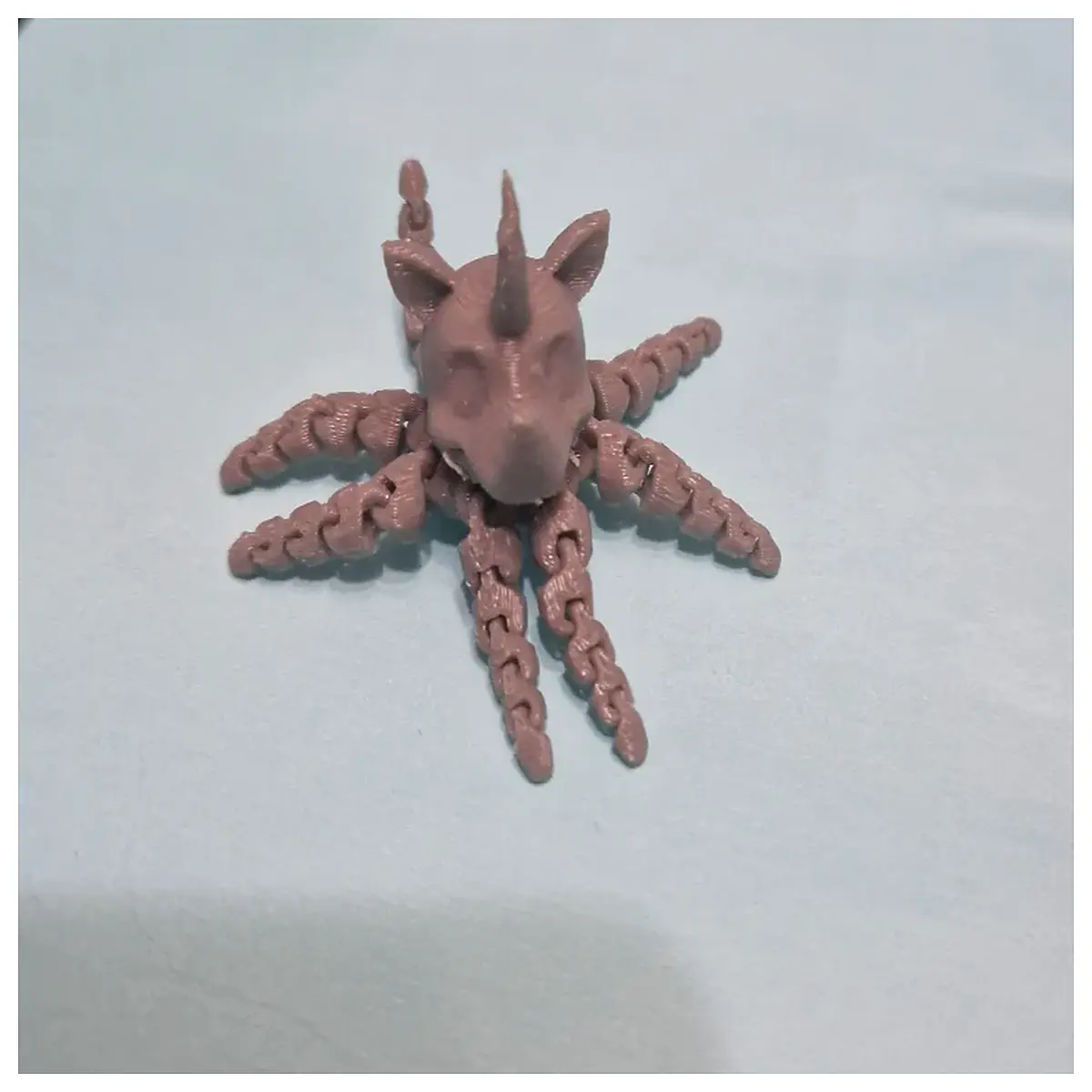 articulated octopus rhino head puppet flexible jointed animal toy for kids