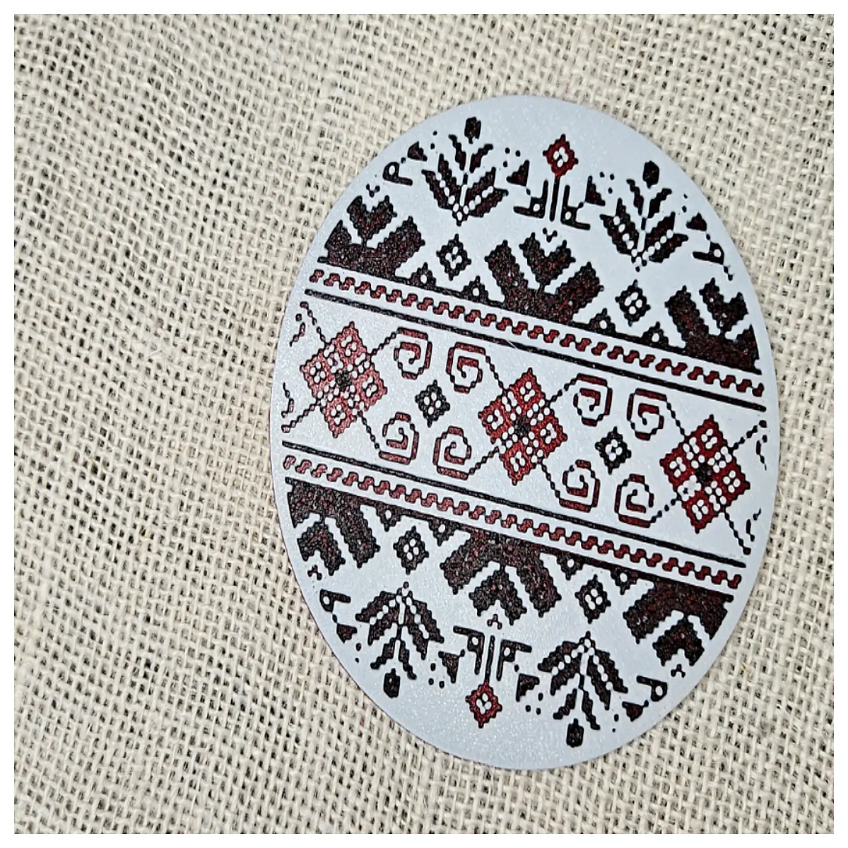 ukrainian red decorative coasters set traditional embroidery home decor table protection