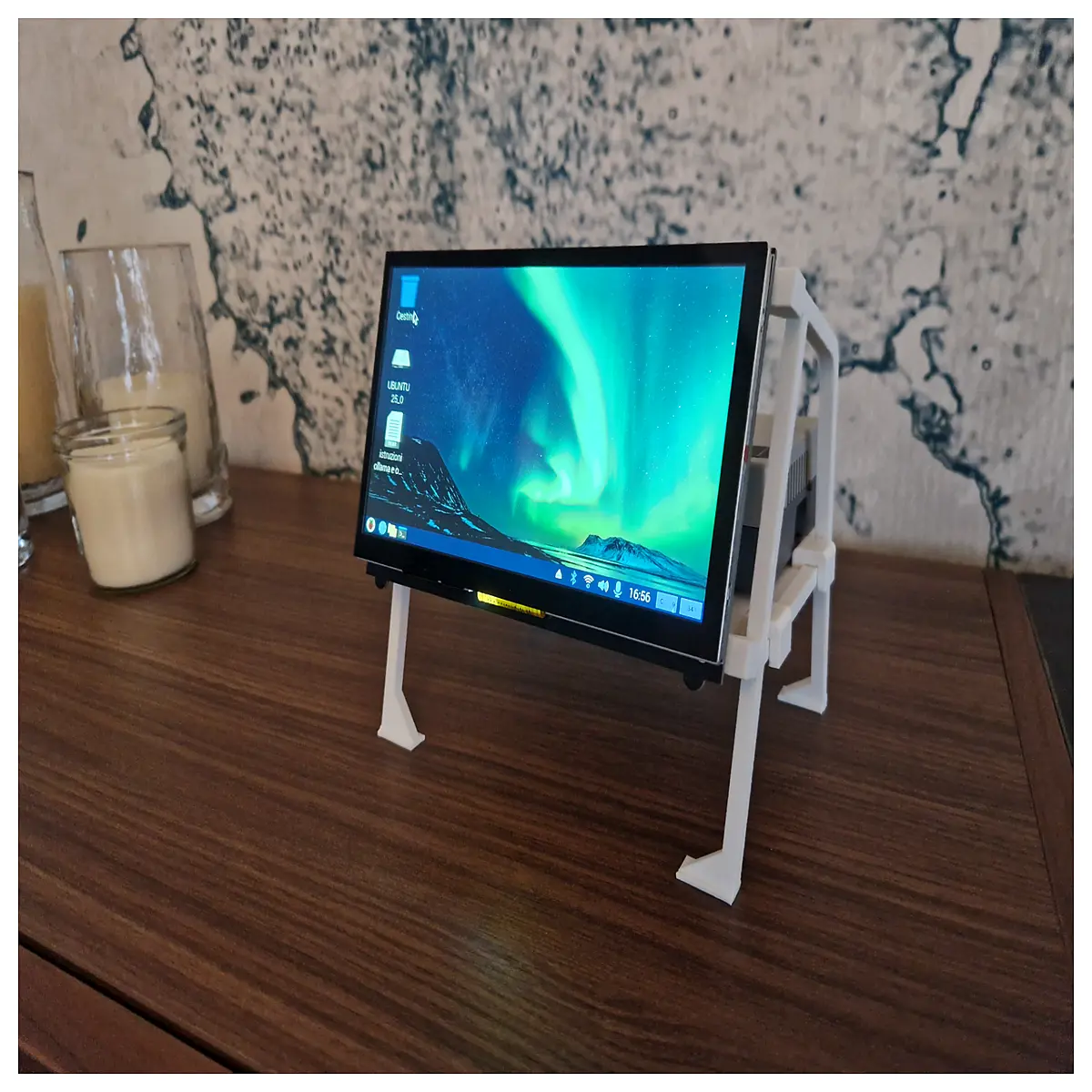 raspberry pi 7 inch mount bracket for pi4 pi5 case holder