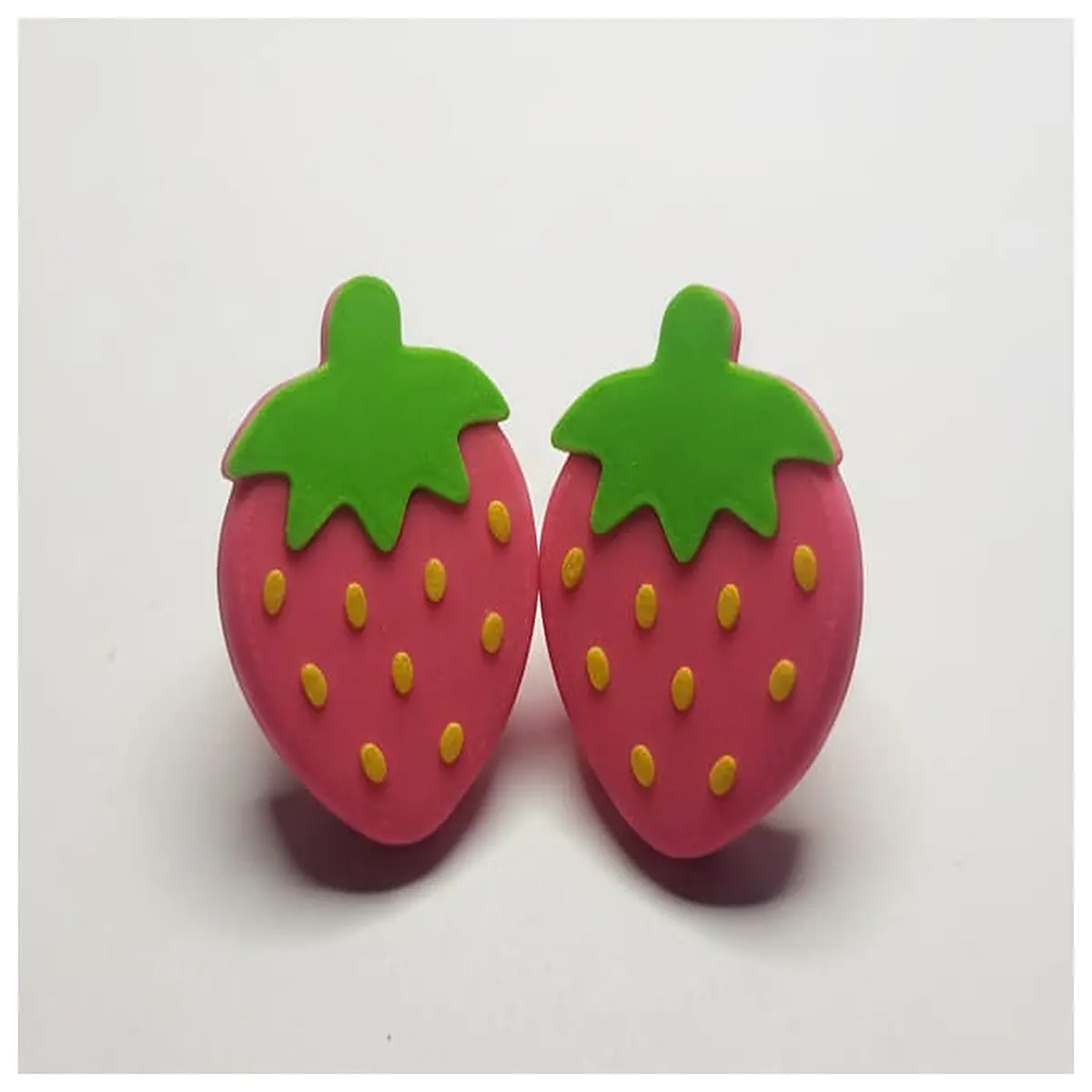 cute strawberry earrings for women sweet fruit jewelry kawaii berry drop studs summer party accessories
