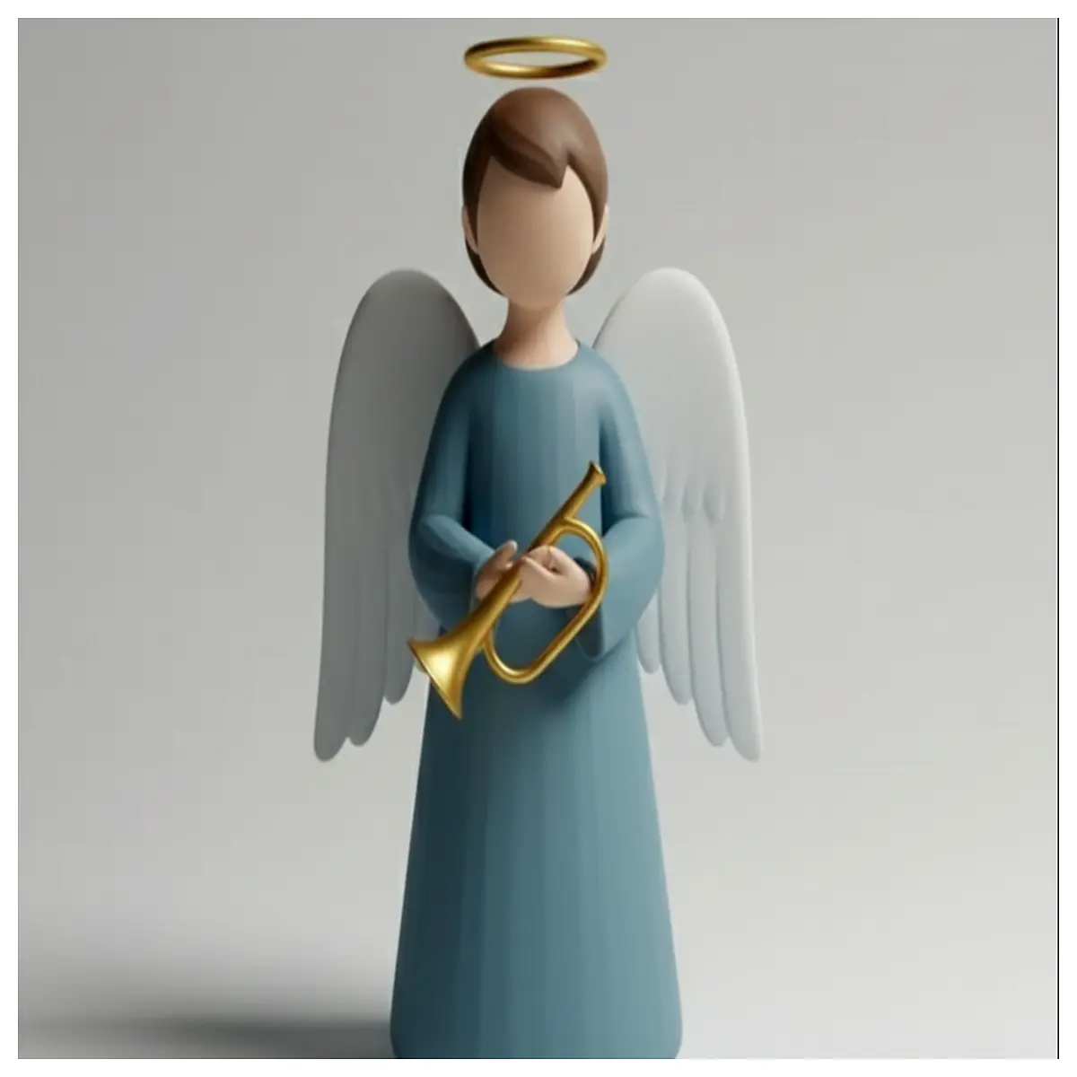 minimalist nativity scene figurines modern angel statue for christmas mantel decor