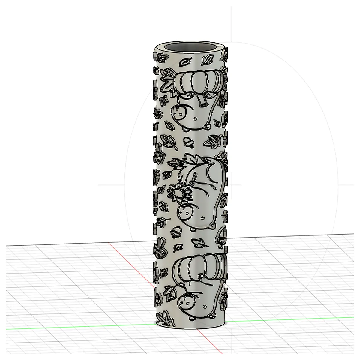 cute capybara texture roller stamp for scrapbooking journaling card making diy craft supplies