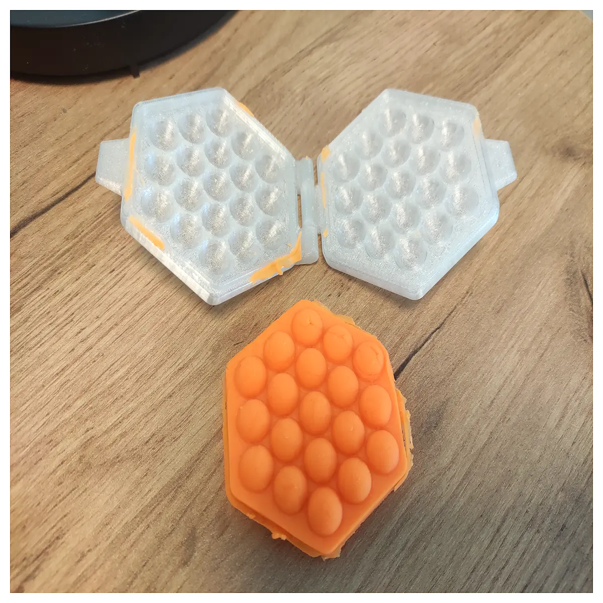 hexagon bubble waffle iron silicone non stick baking pan for homemade treats