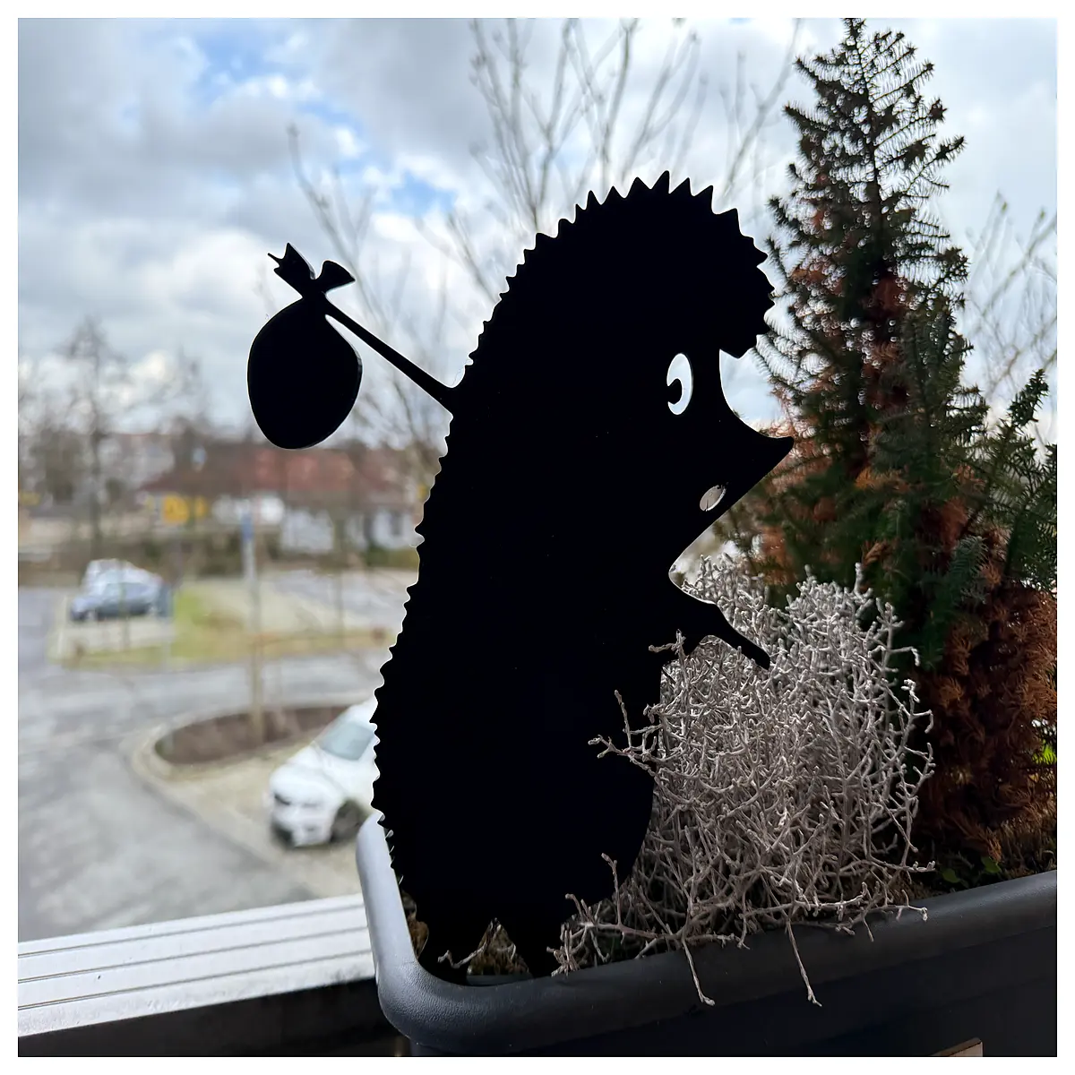 garden hedgehog stake decoration outdoor lawn ornaments waterproof solar resin animal figurines yard decor