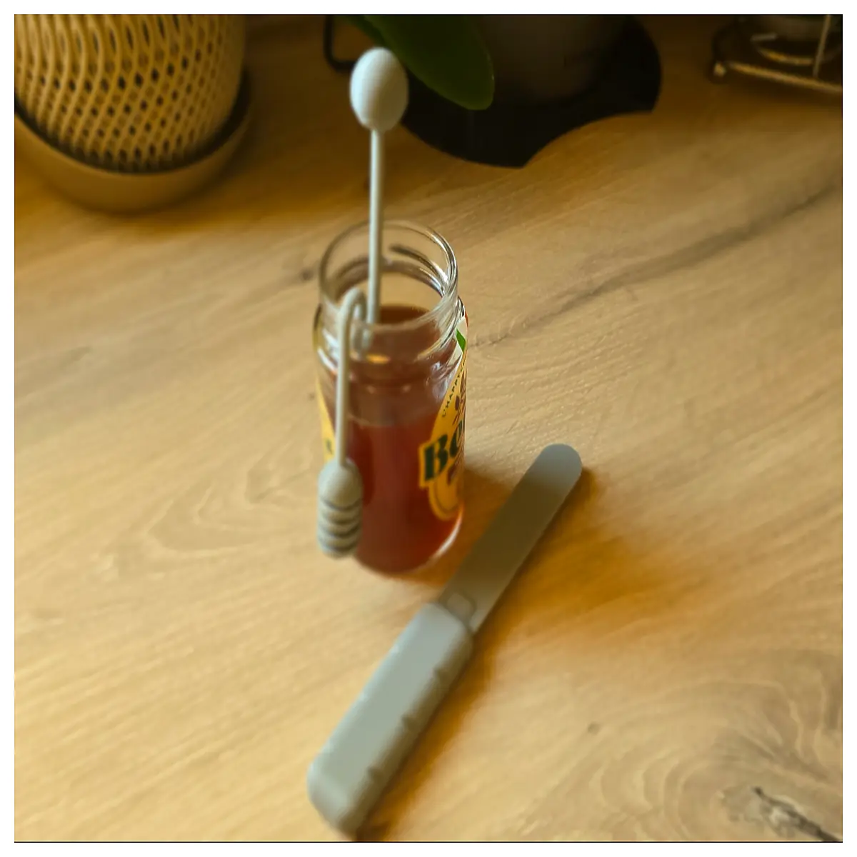 honey dispenser bottle with nozzle squeeze honey jar for kitchen counter anti drip honey pot storage container