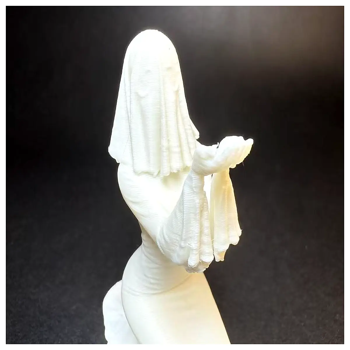 anime girl figurine kneeling pose collectible doll for desk gaming room decor