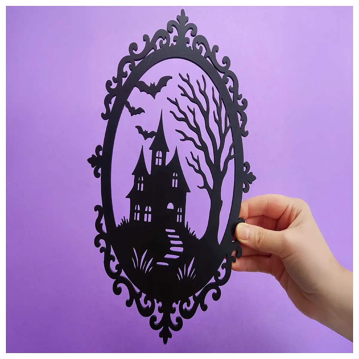 gothic haunted house wall art spooky halloween decor horror movie poster prints dark fantasy canvas painting for party