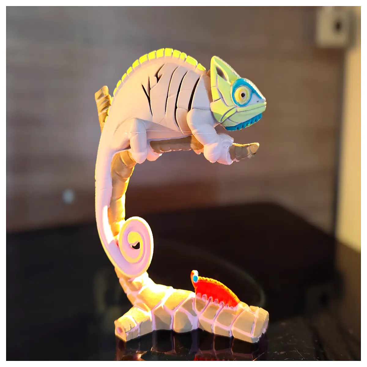 chameleon color changing toy curious plush interactive educational kids