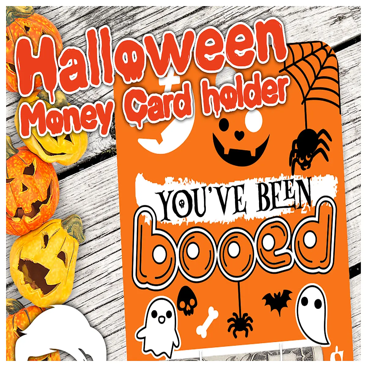 halloween money clip for men spooky cash holder wallet card case with skull design