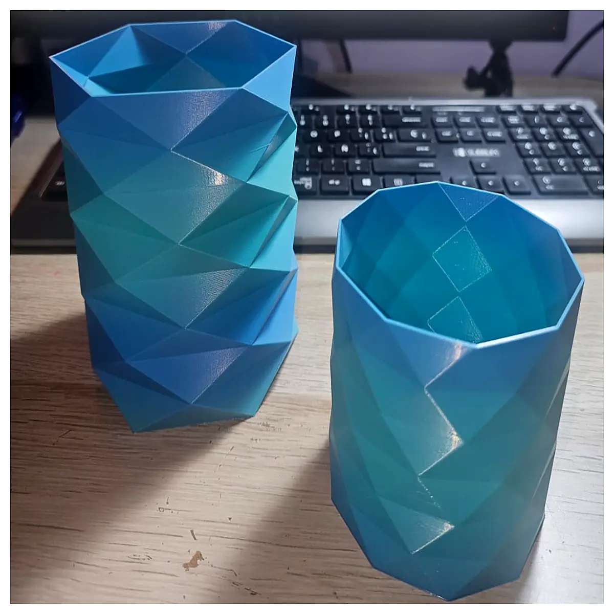 modern geometric parametric vase for home decor abstract sculptural flower holder minimalist contemporary design centerpieces