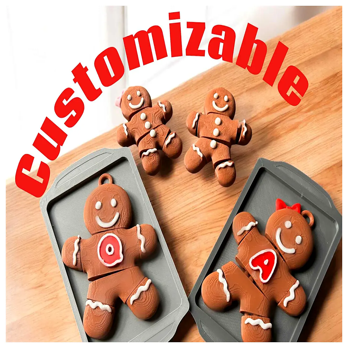 gingerbread man cookie cutters holiday baking molds christmas decoration supplies