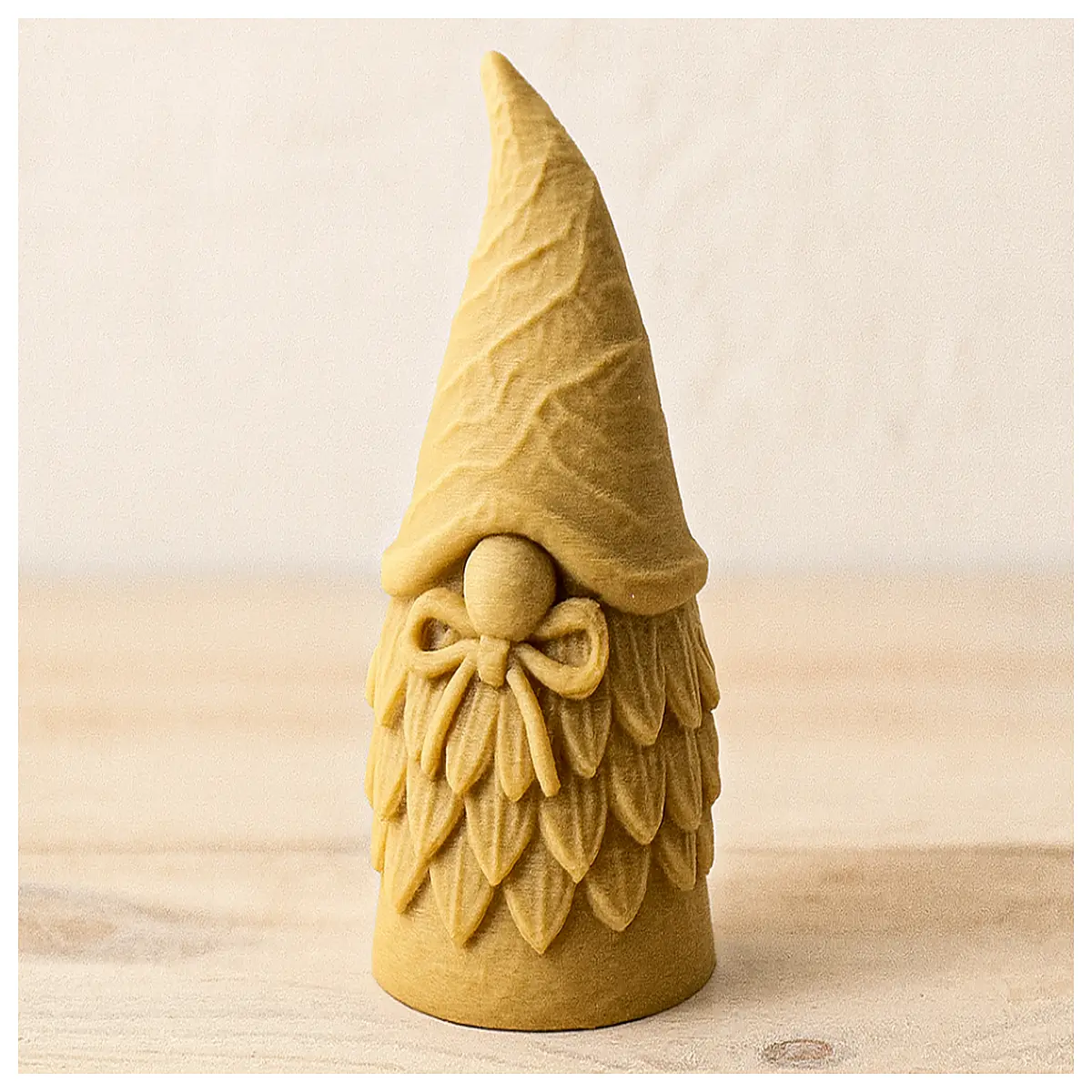 cute pinecone gnome figurine tiny winter forest friend decor miniature woodland elf for holiday shelf