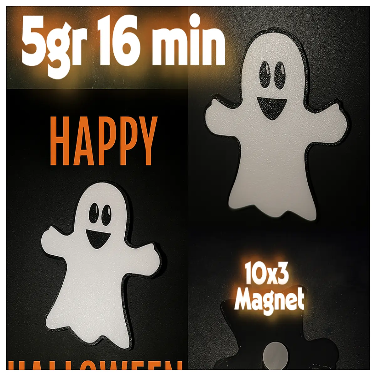 halloween ghost fridge magnets spooky decoration for kids party supplies haunted house props