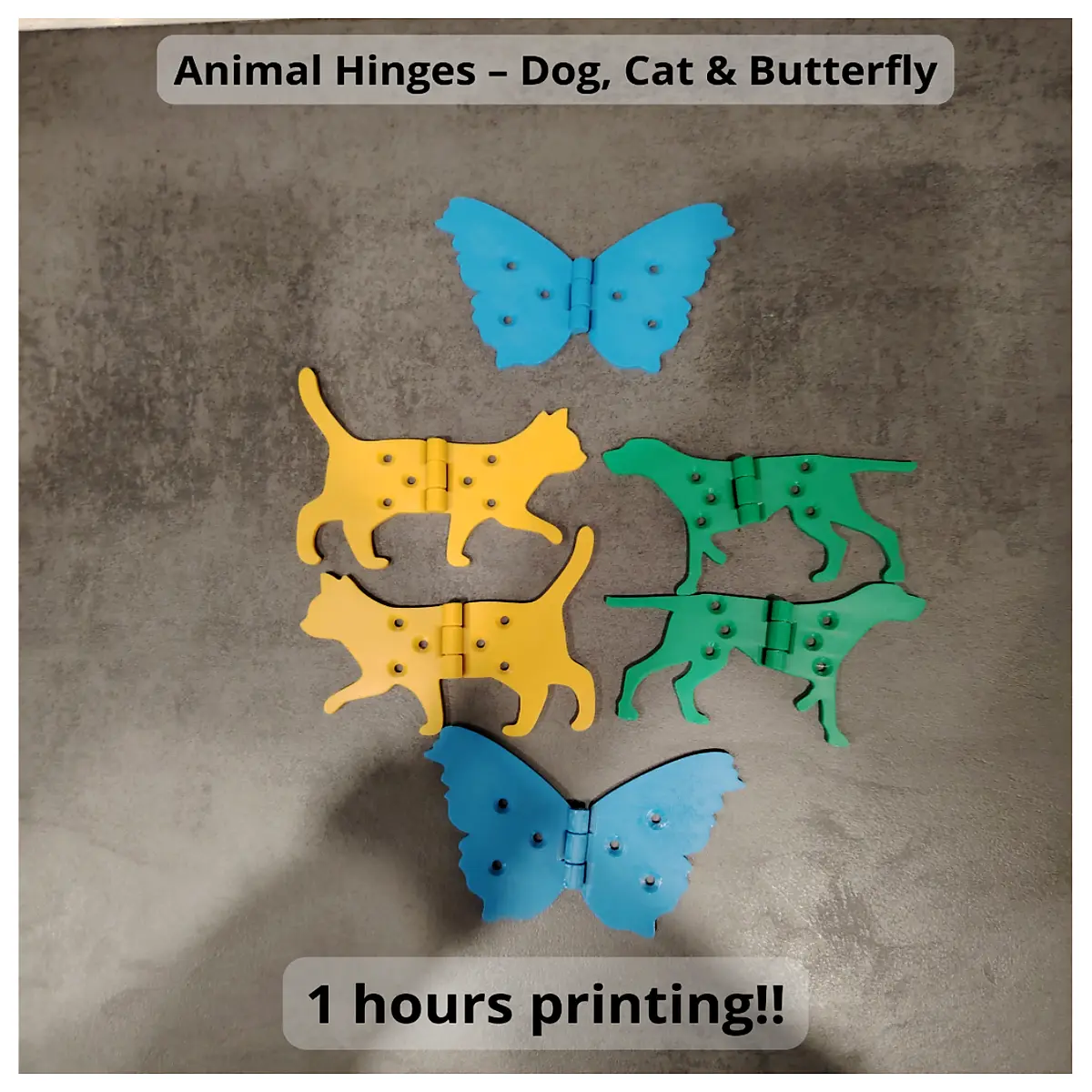 cute animal door hinges for cats dogs design self closing cabinet hardware