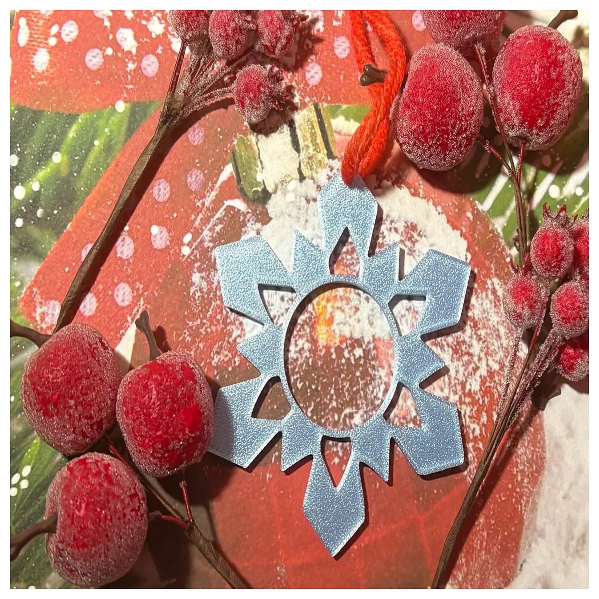 royal blue snowflake christmas tree ornaments baubles decorations