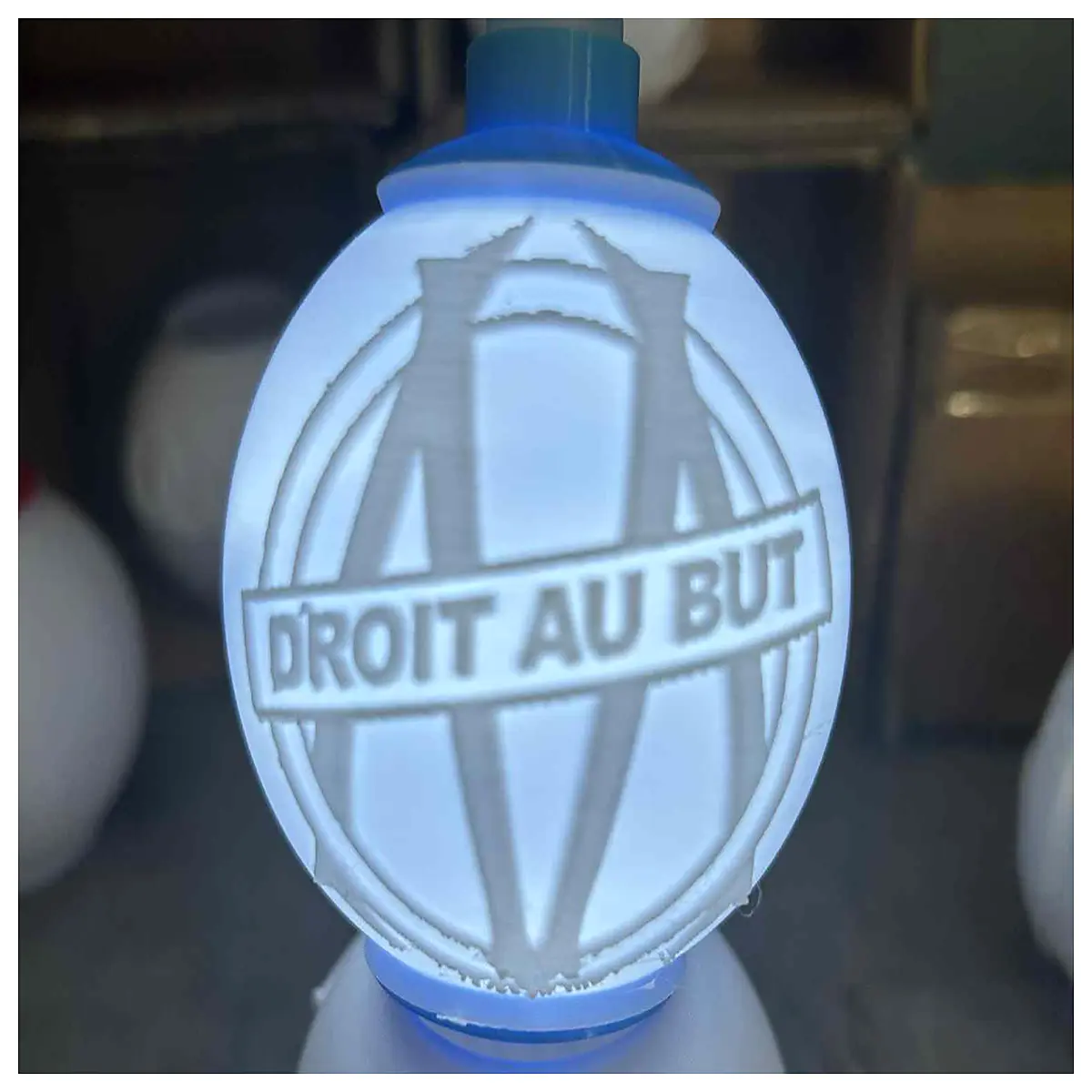 olympique marseille christmas bauble team colors holiday decor