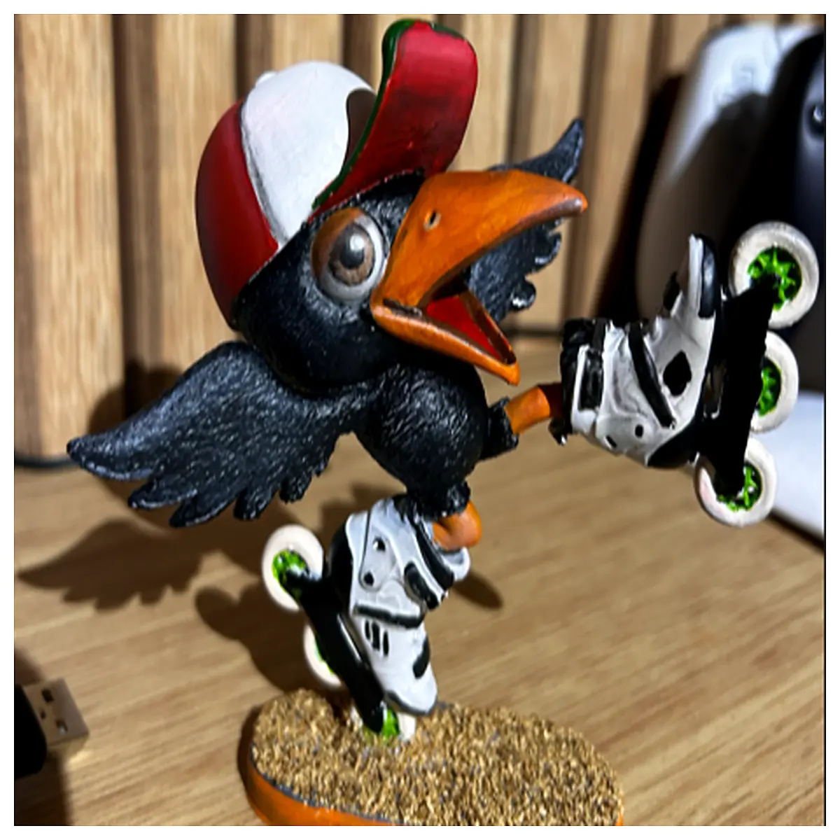 skateboard crow decal sticker for deck grip tape art gothic streetwear graphic vinyl urban skateboarding accessories