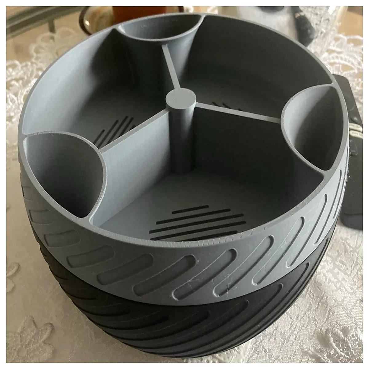 party snack bowls with compartments for nuts chips candy sharing platter organizer