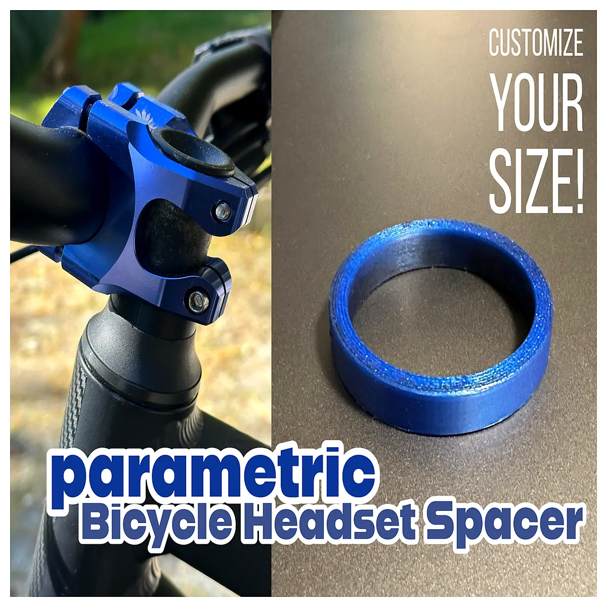 cnc machined headset spacers for carbon fork steerer tube adjustable stack height rings with color anodizing