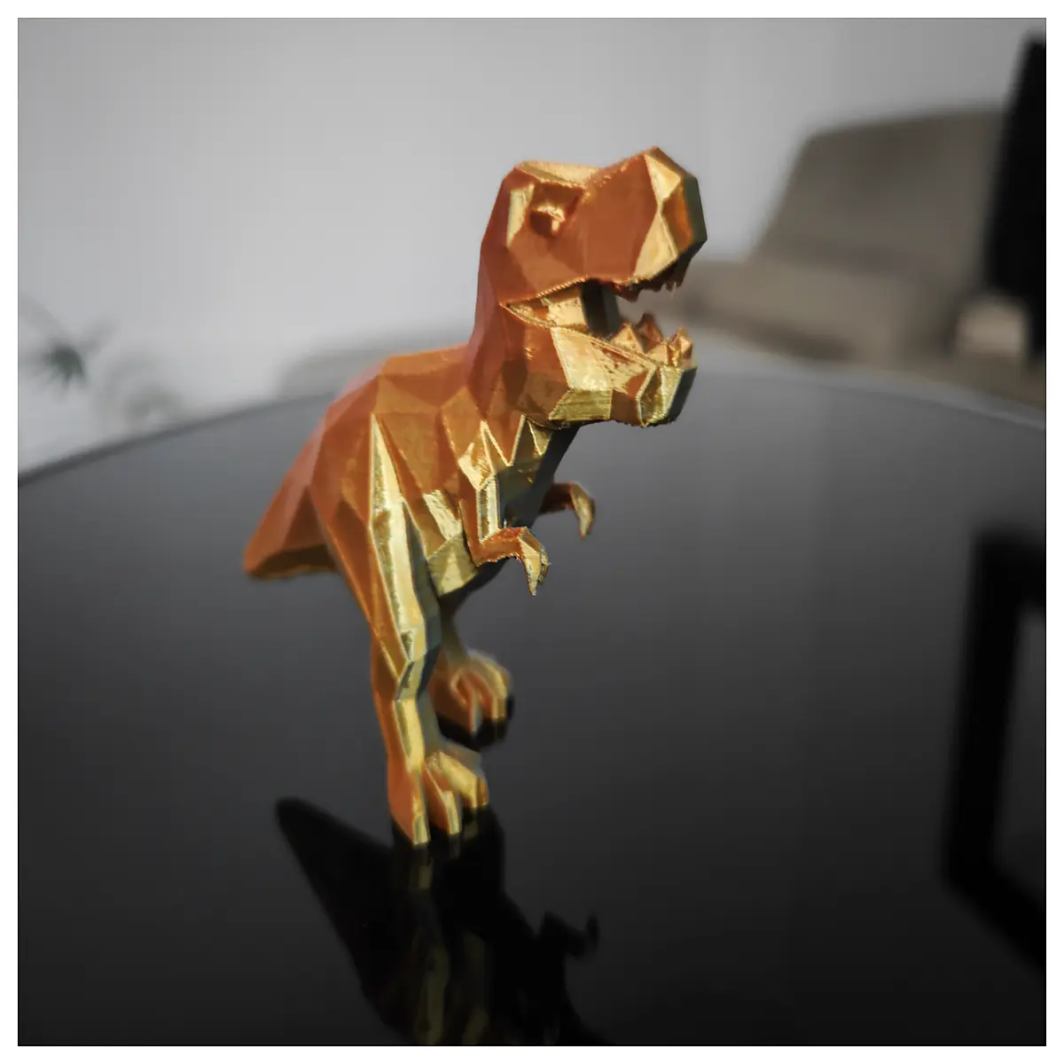 glossy dinosaur statues for home decor shiny plastic toy dino figures realistic toys for kids