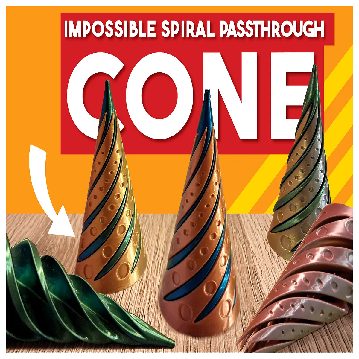 fidget spinner stress relief toy spiral vortex twisting cone anti anxiety sensory tool for adults kids