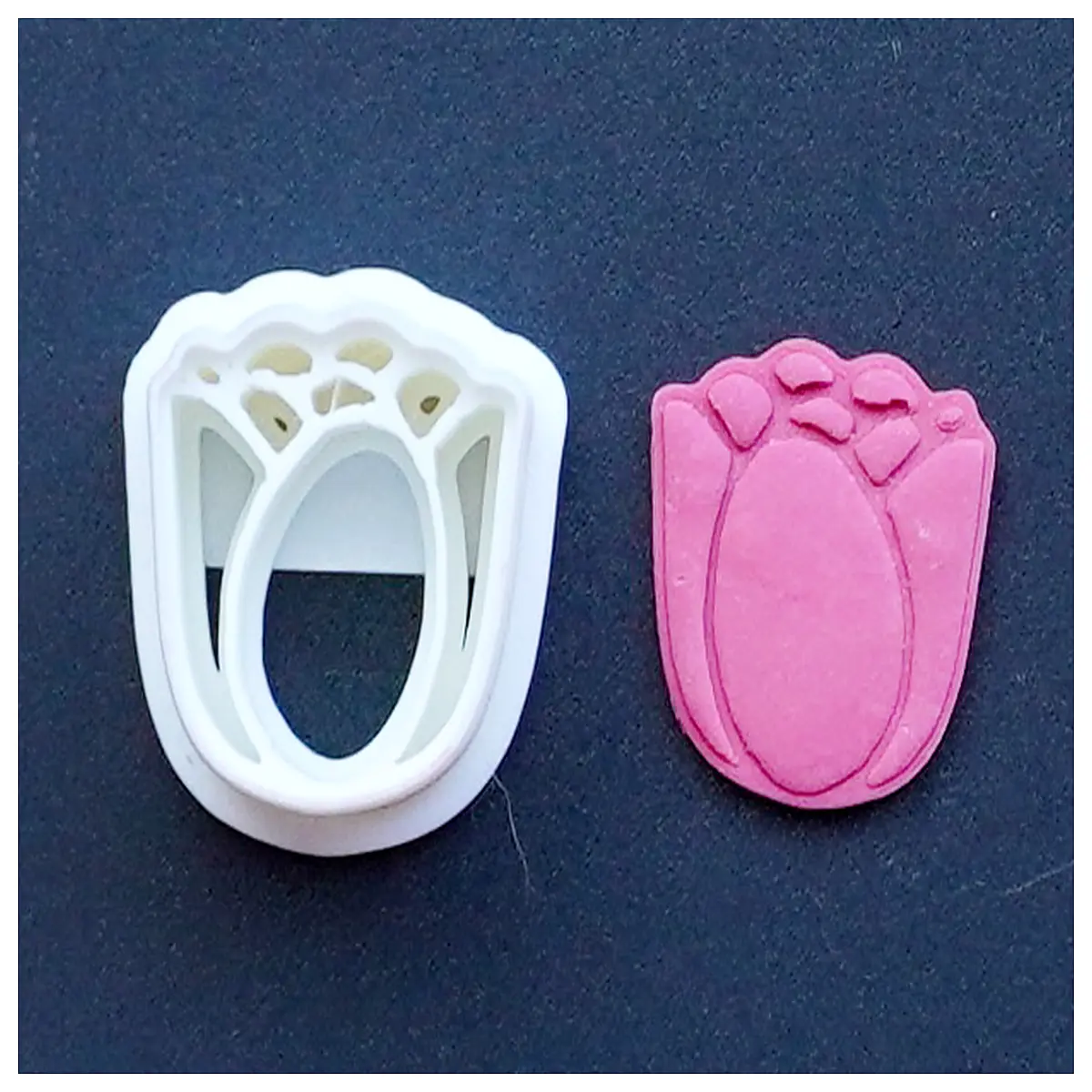 tulip clay cutter jewelry making tools for earrings necklace pendant crafting diy resin stamping die