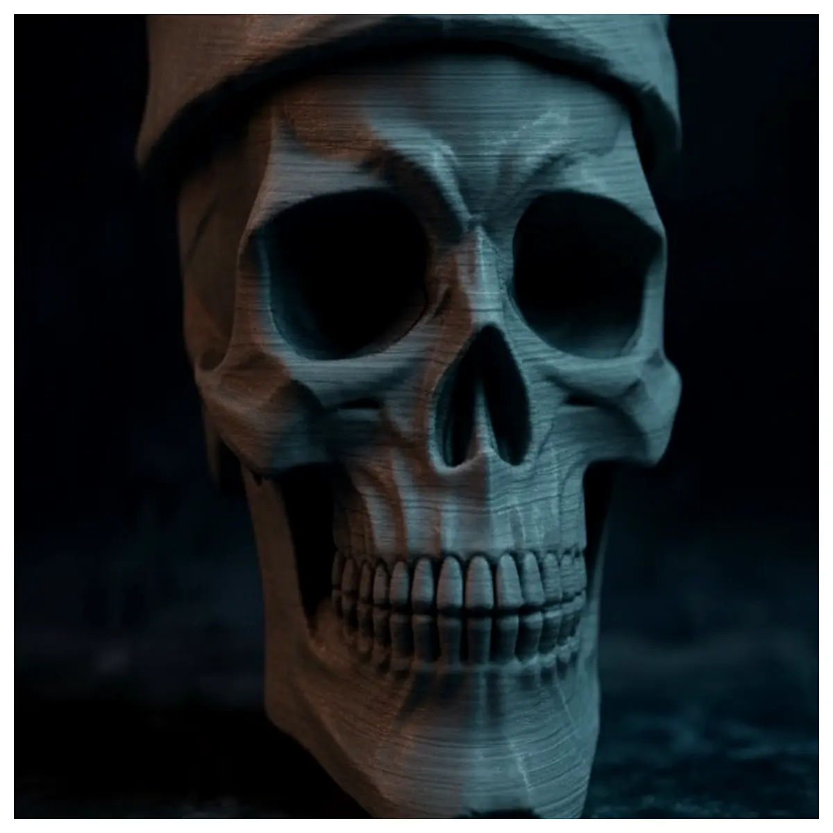 gothic skull christmas hat spooky party accessory for halloween haunted house decor