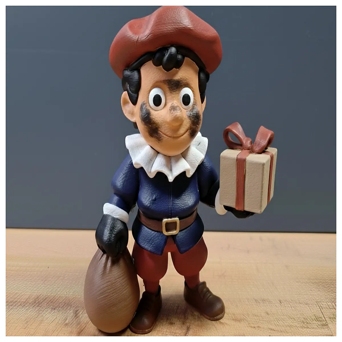 sinterklaas cartoon character plush toy dutch holiday mascot figure for kids party favors