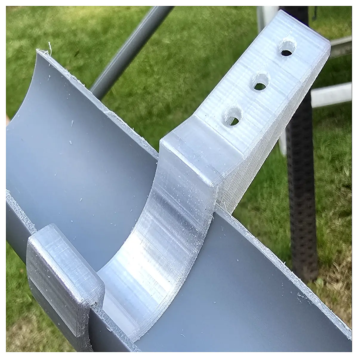 duty 50mm rain gutter brackets for fascia mounting durable aluminum downspout clips