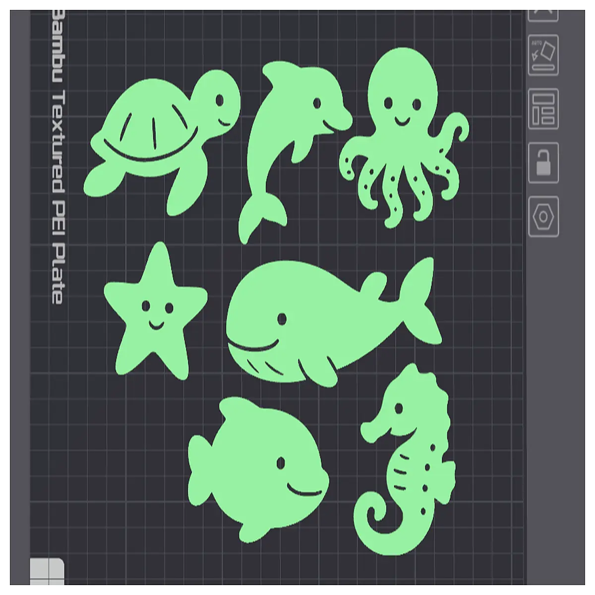 glow in dark sea creatures silhouette night for kids room decor