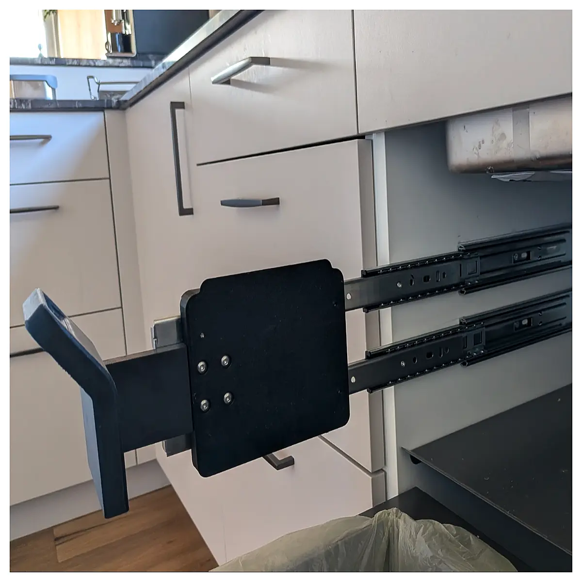 under sink trash can organizer cabinet storage holder for garbage bin recycling waste sorting