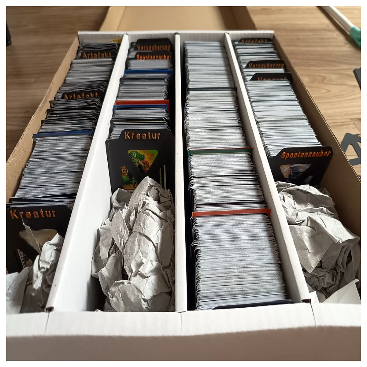 mtg card divider sleeves german text protection separators for deck organization
