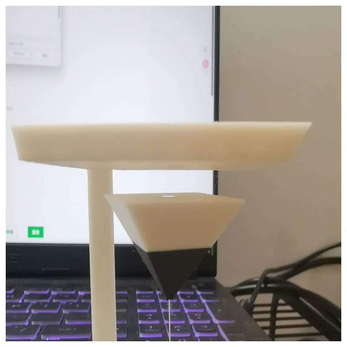 anti levitating triangle decor floating magnetic for home office desk science experiment toy