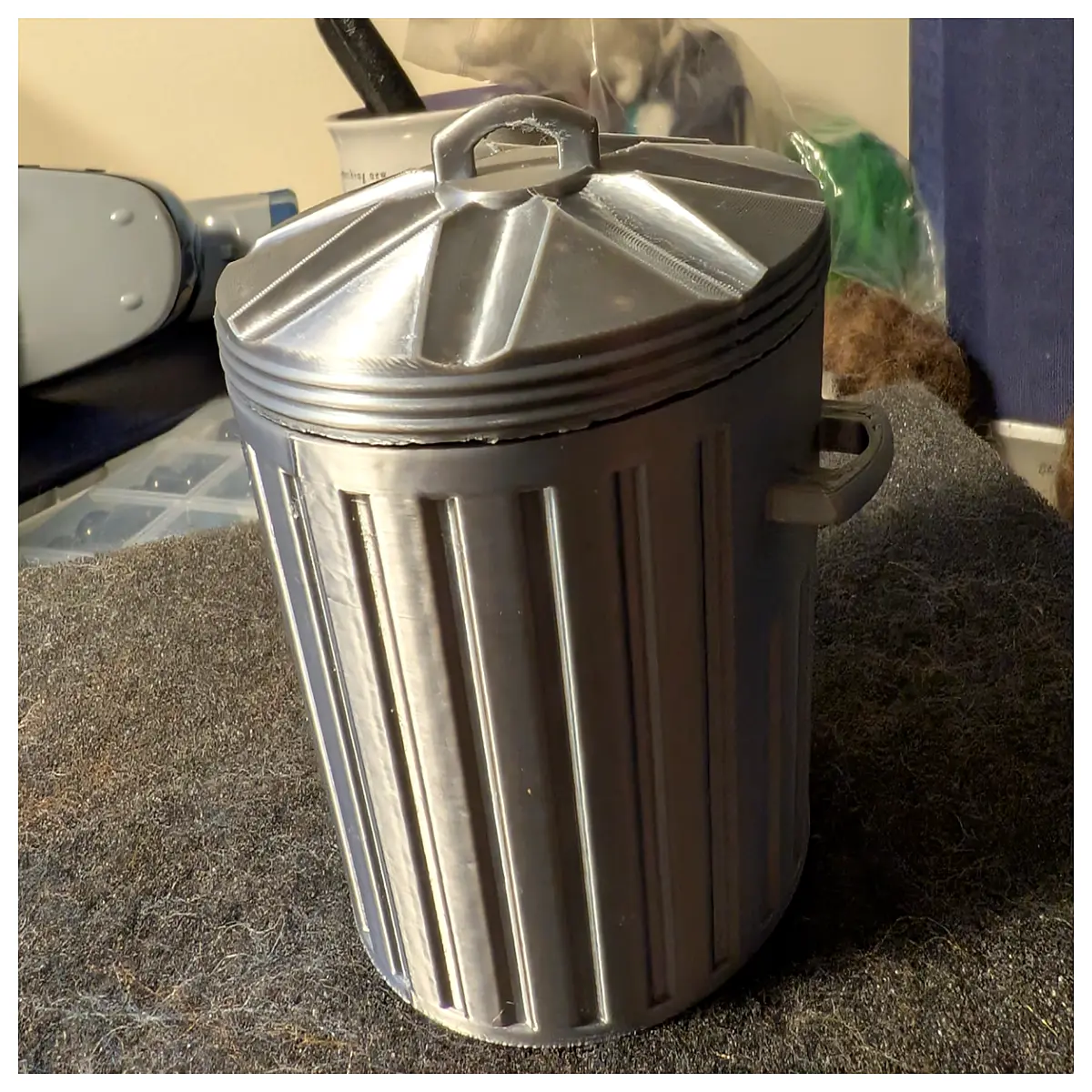 miniature trash can for dollhouse furniture accessories diy