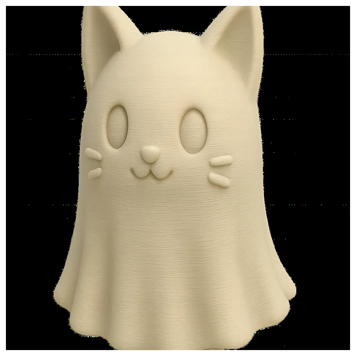 cute ghost cat plushie spooky halloween pet toy black cat with white eyes funny animal costume for cats eerie feline decor gift