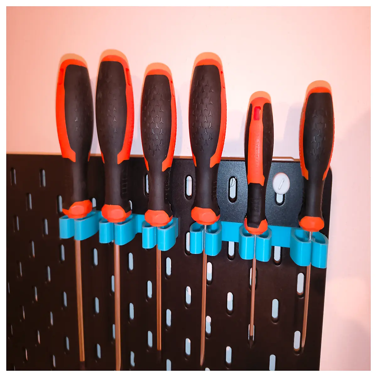 skadis screwdriver holder pegboard organizer tool storage wall mount hook accessories