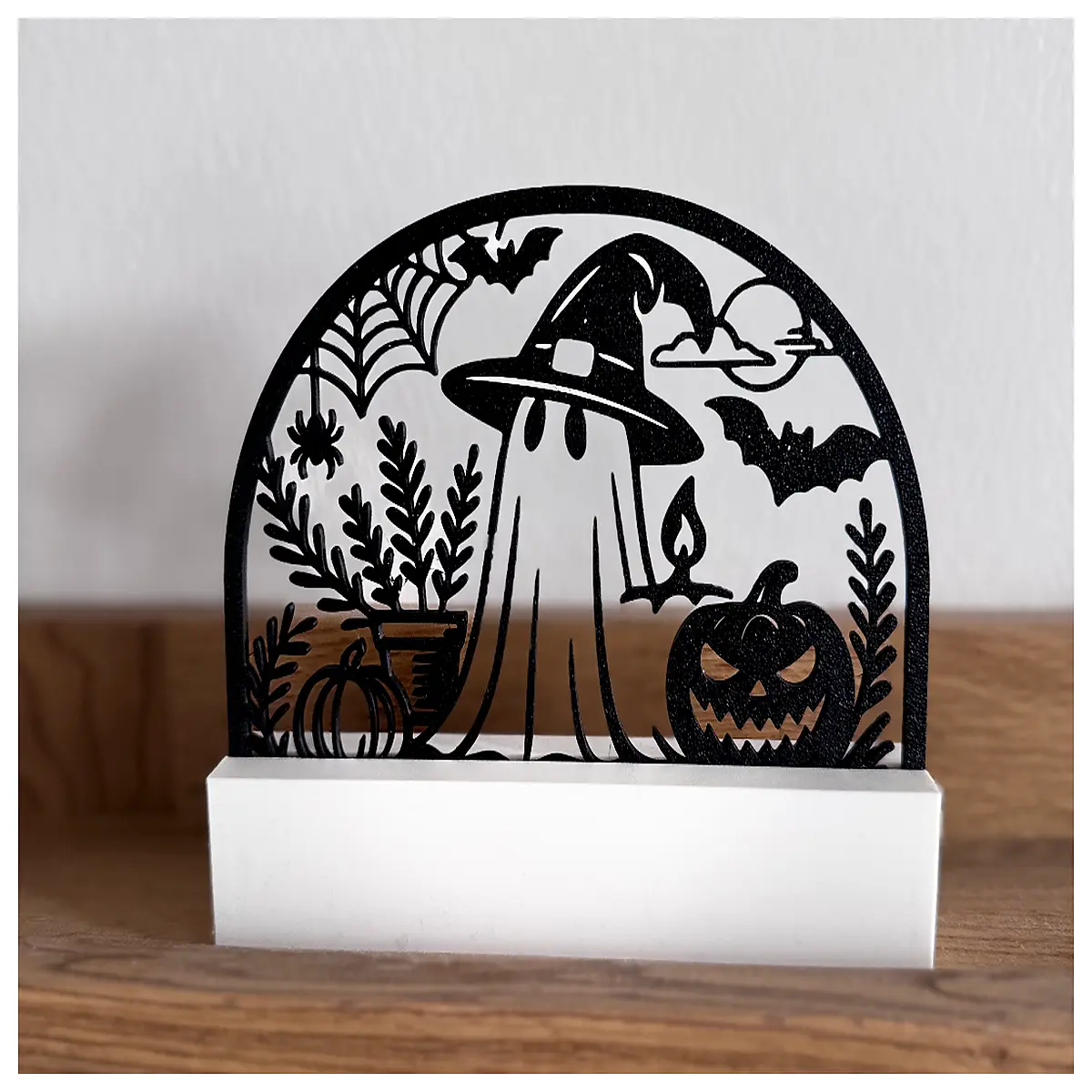halloween ghost decorations line art style minimalist spooky wall decals for party