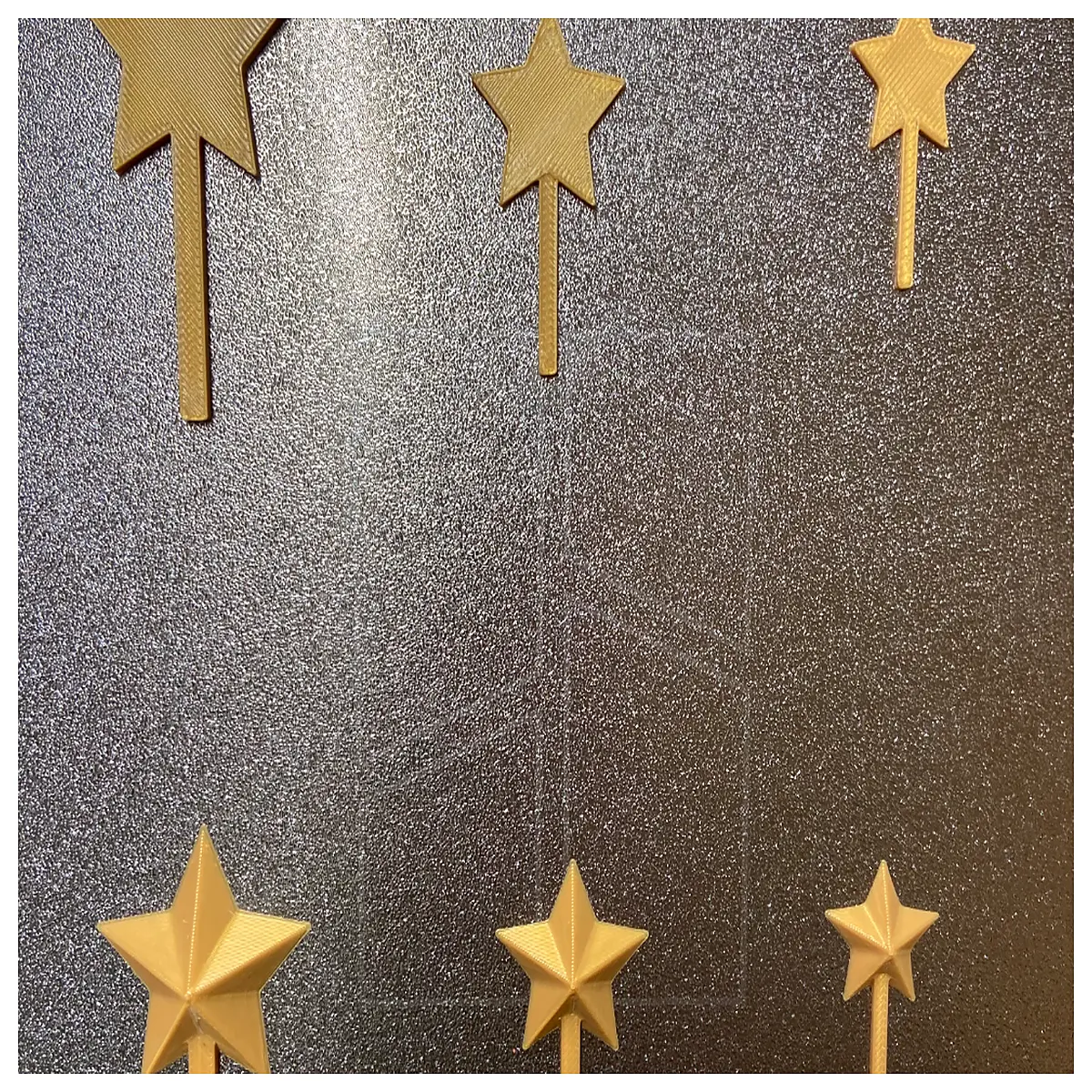 edible gold silver star cake toppers for birthday wedding baby shower cupcake decorating supplies
