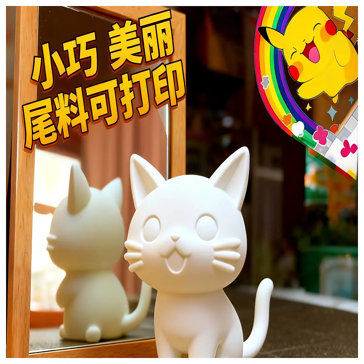 cute kitten plush toy for baby nursery decor soft fluffy cat doll for kids gift