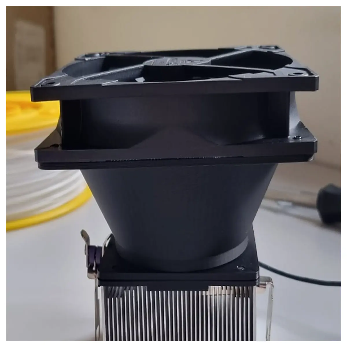 120mm bracket mount for athlon 64 x2 stock cooler upgrade silent cooling mod
