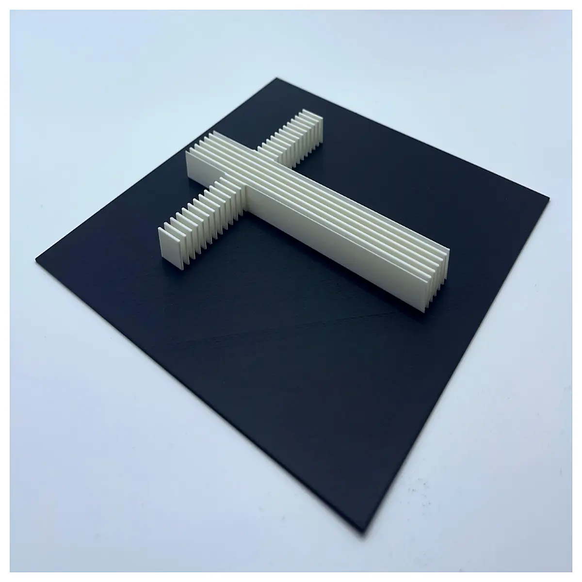 minimalist layered cross sculpture abstract wall art modern home decor