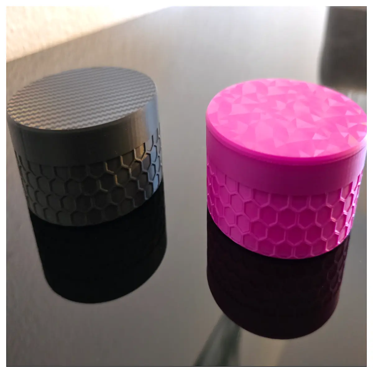 round hexagonal storage box with lid geometric jewelry organizer decorative trinket container for vanity or desk