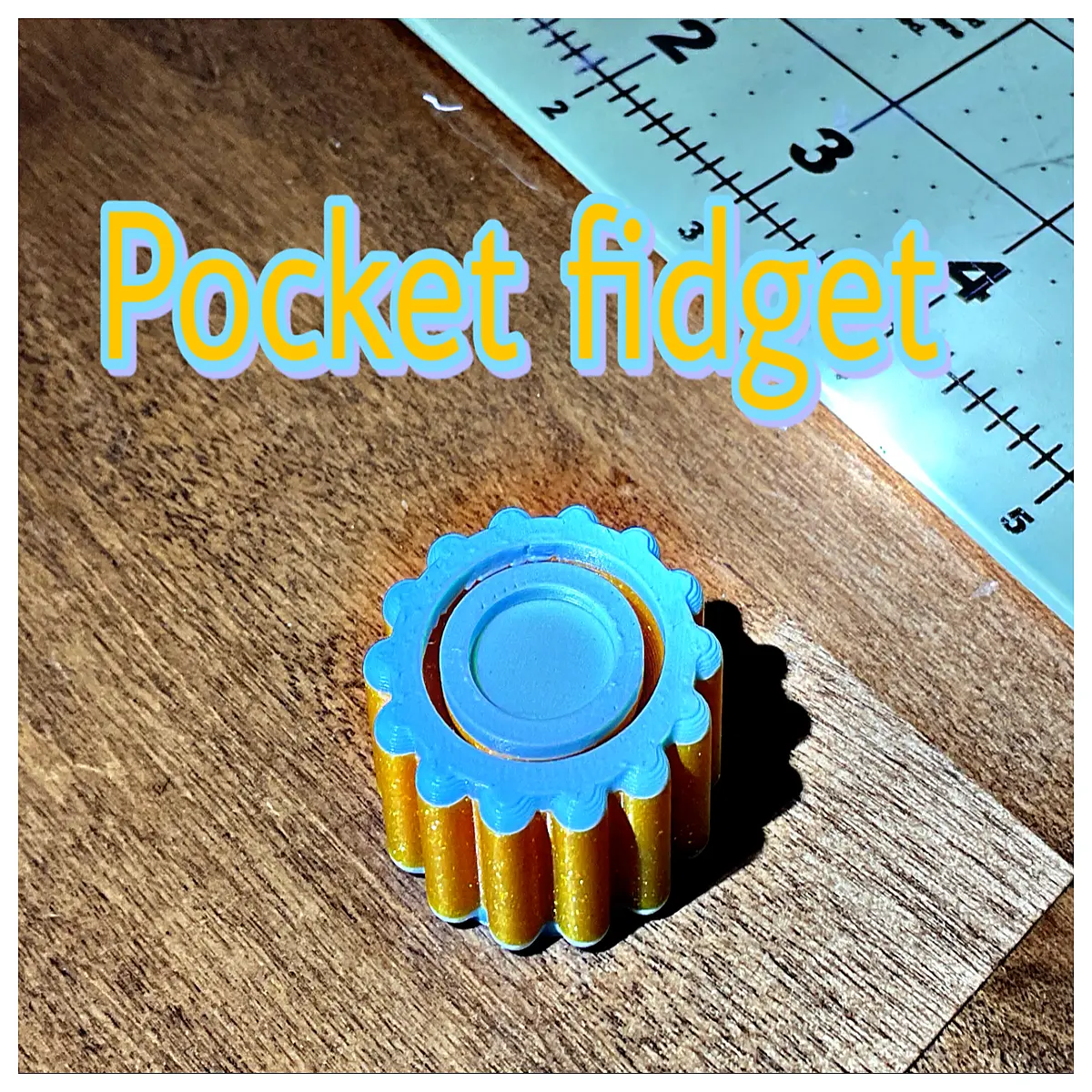 fidget toy for stress relief pocket size round frame sensory anti anxiety