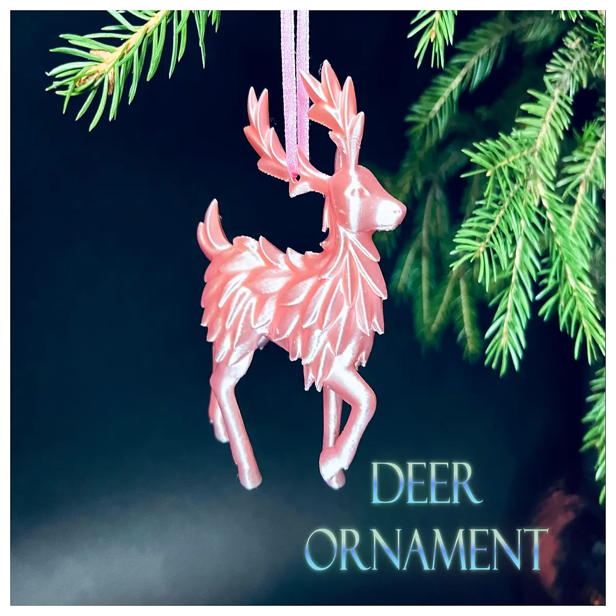cute deer christmas tree ornaments 2025 hanging reindeer decorations for holiday home decor festive woodland animal figurines
