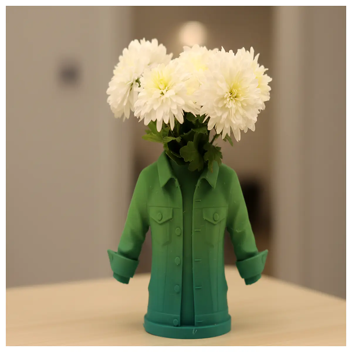 green jacket vase home decor modern ceramic flower pot for living room table centerpiece stylish plant holder
