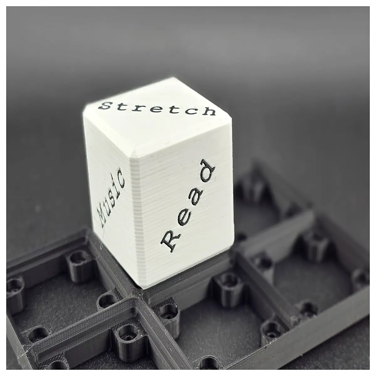 gridfinity modular storage dice for productivity mental health organization desk setup
