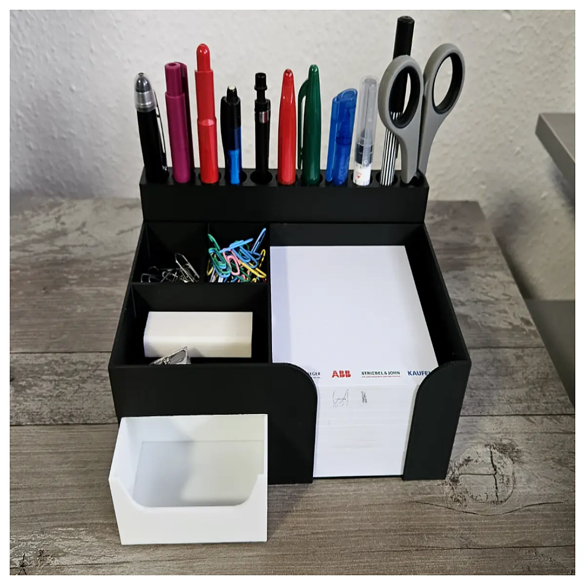 desktop organizer with small drawers for office supplies makeup storage box desk tidy caddy