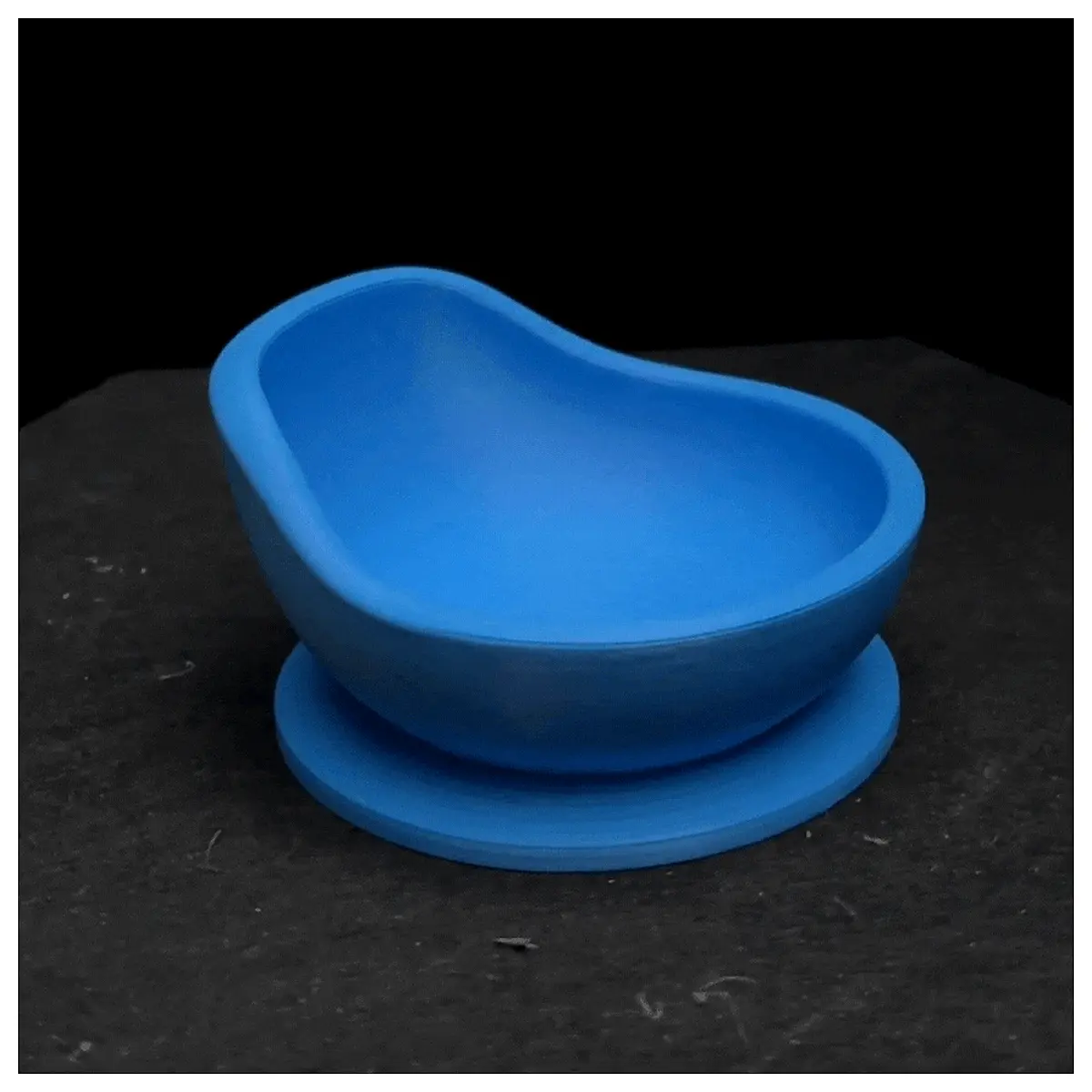 blue wavy ceramic bowl small dish for keys coins jewelry trinket tray entryway organizer