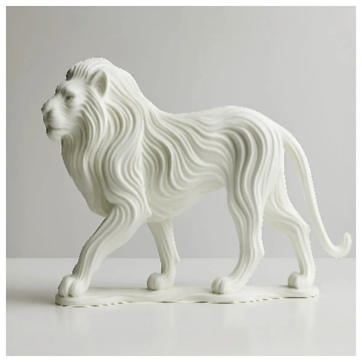 elegant lion statue for home decor animal figurine for living room shelf gold bronze metal lion sculpture art