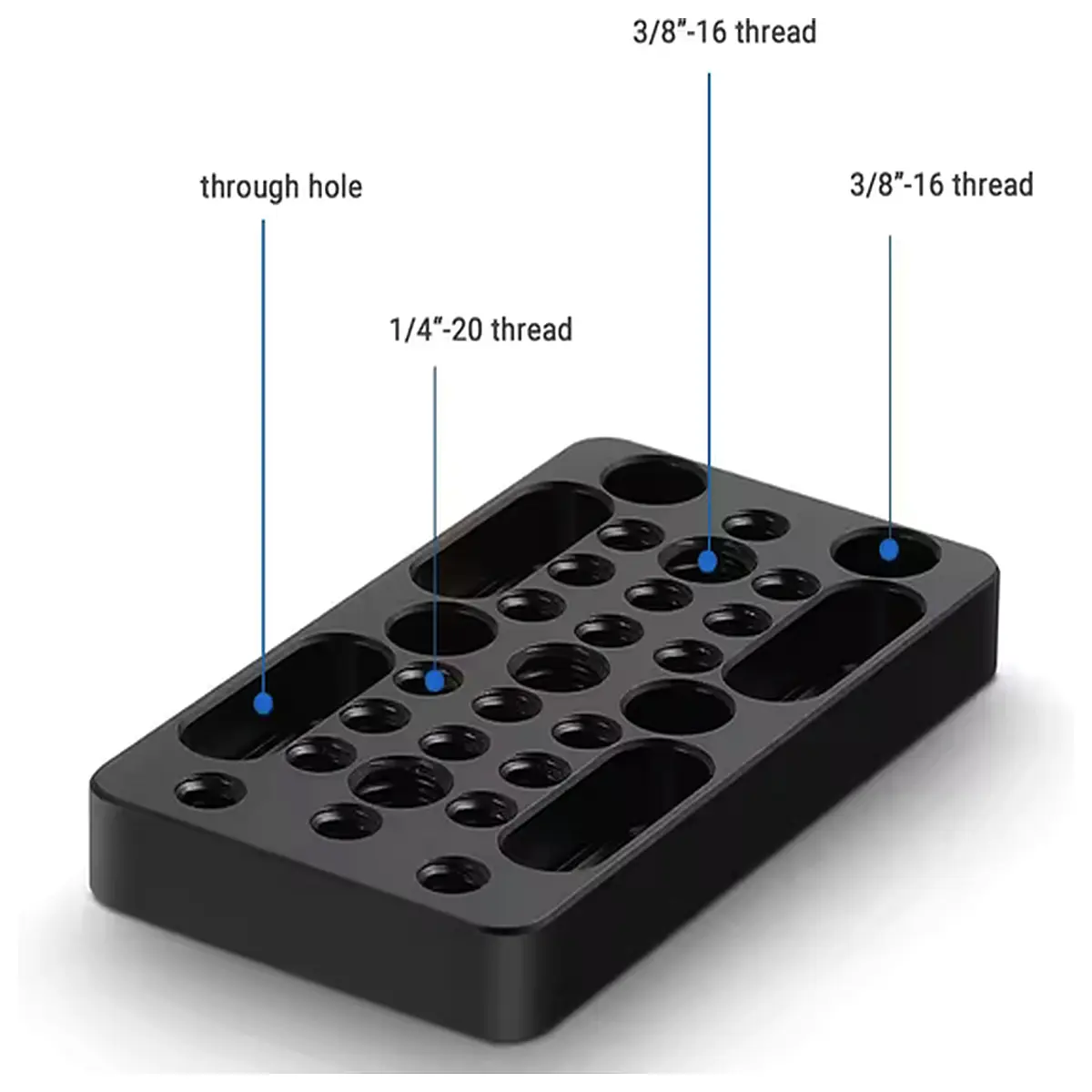 smallrig 36 hole camera mounting plate quick release base for dslr mirrorless rig accessories